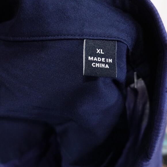 Zachary Prell Shirt Mens XL Blue Short Sleeve Button Front Cotton Plaid Casual - Picture 7 of 9